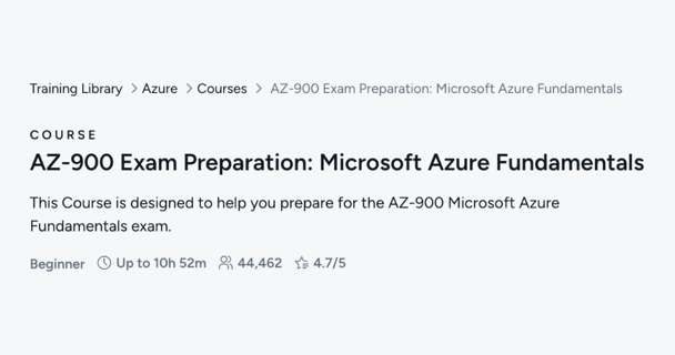 AZ-900 Microsoft Azure Fundamentals