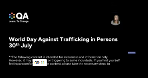 World day against trafficking in persons: On-demand webinar 